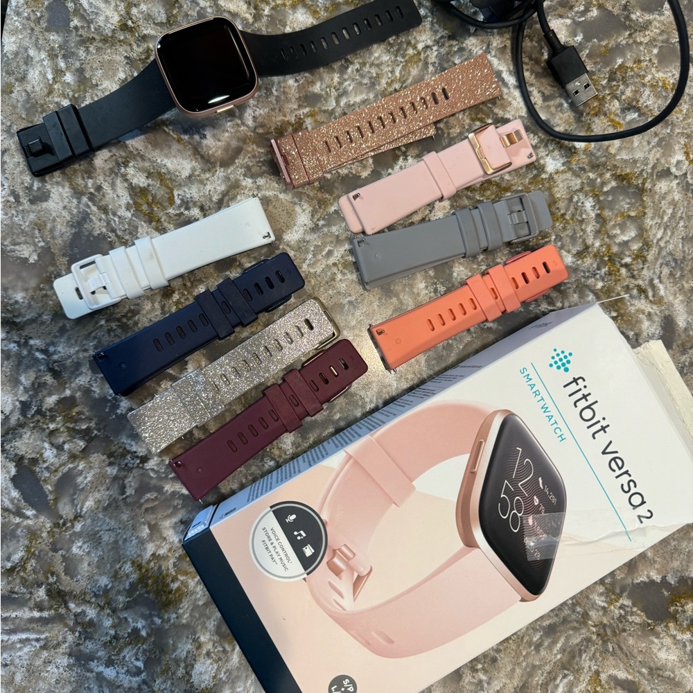 Fitbit Versa 2 with extra bands